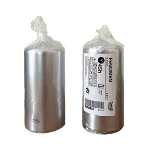 IKEA FENOMEN Silver Metallic 5 1/2" Pillar Candles (Set of 2)